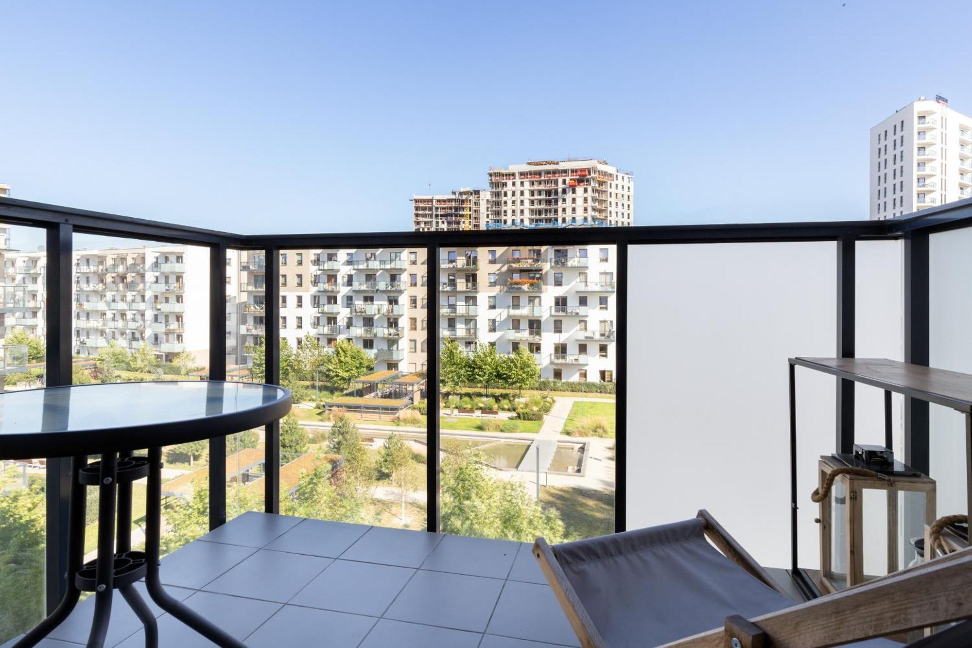 Starowiejska Apartment With Balcony Next To Arena Gdansk Stadium By Noclegi Renters Dış mekan fotoğraf